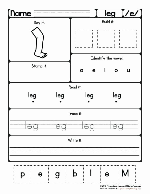 Short A Worksheet First Grade Free Word Family Worksheets Eg Word Family Worksheets Word
