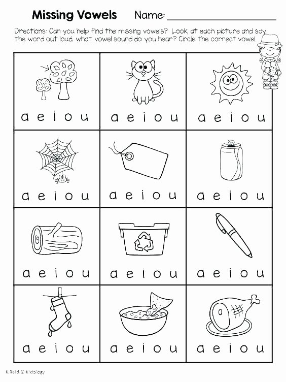 Short Vowel Worksheet Kindergarten Short A Worksheets Pdf