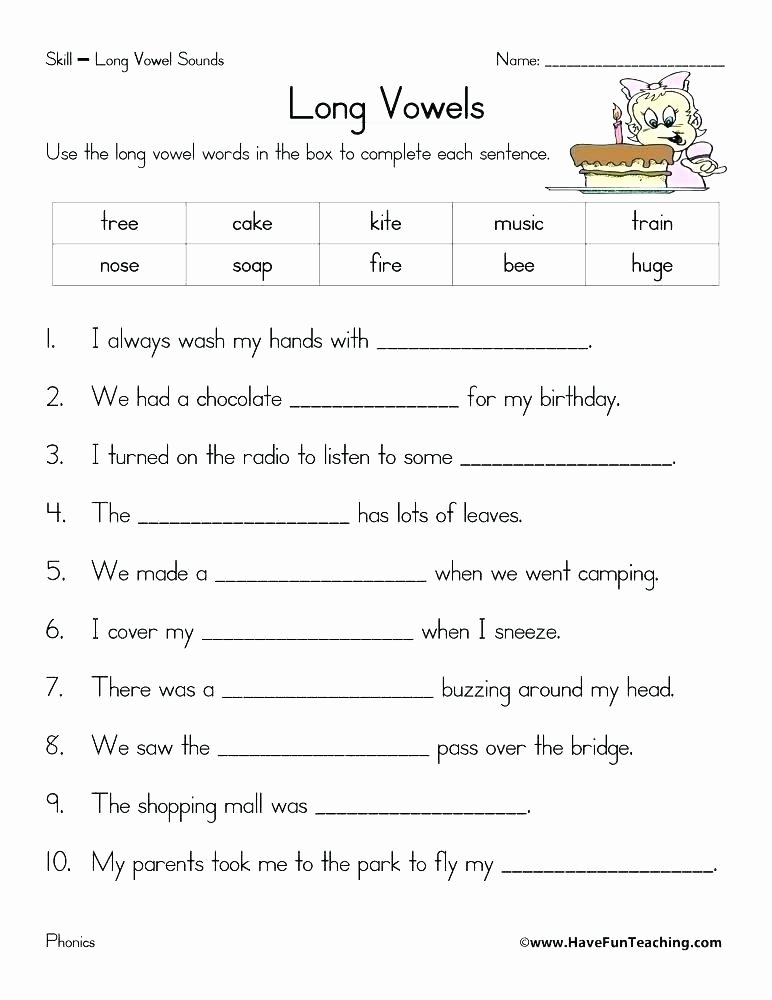 Short Vowel Worksheets 1st Grade Vowels Worksheets for Grade 1 Long Short Vowels Worksheets