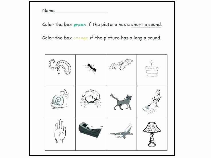 Short Vowel Worksheets 2nd Grade Long Vowel Worksheets Grade 1 sounds Free Short and Amusing