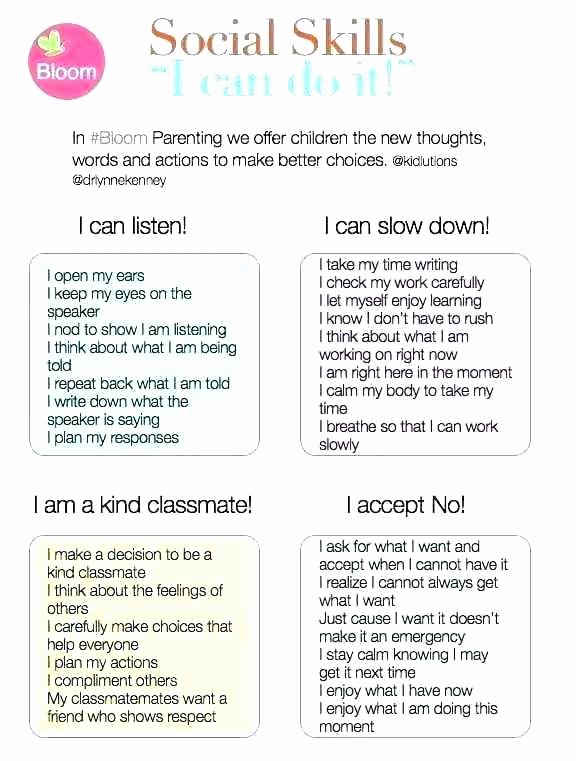 Sign Language Printable Worksheets social Skills Worksheets for Autism Free Green Zone Sheet