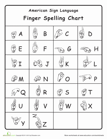 Sign Language Worksheets for Kids Printables asl Worksheets Lemonlilyfestival Worksheets