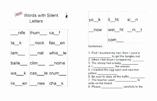 Silent Letters Worksheets Alphabet Worksheets Letter A