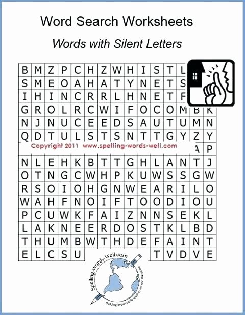 Silent Letters Worksheets Free Printable Spelling Practice Worksheets Best
