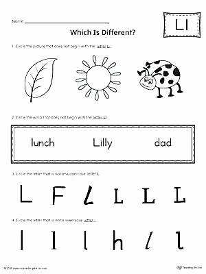 letter l phonics worksheets letter l which is different worksheet phonics worksheets say and trace beginning b and d worksheets letter letter l phonics worksheets silent letters pronunciation activity