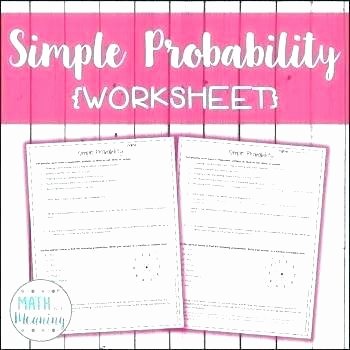 Simple Probability Worksheets Pdf Mon Core Probability Worksheets Probability Worksheets