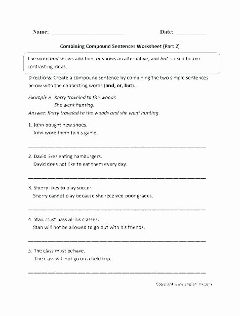 Simple Sentences Worksheet 3rd Grade Free Sentence Worksheets Writing for 1st Grade Plete