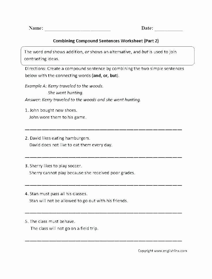 Simple Sentences Worksheet 3rd Grade Simple Sentences and Pound Sentences Worksheets
