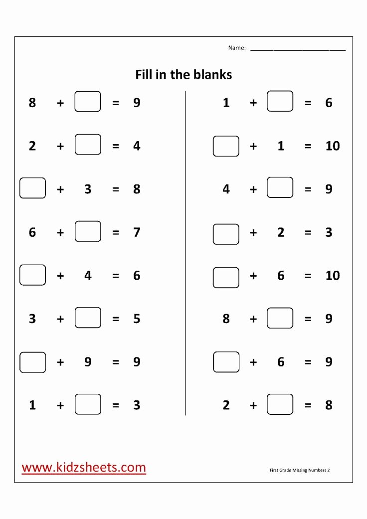 Simple Subtraction Worksheets for Kindergarten Simple Addition and Subtraction Worksheets for First Grade