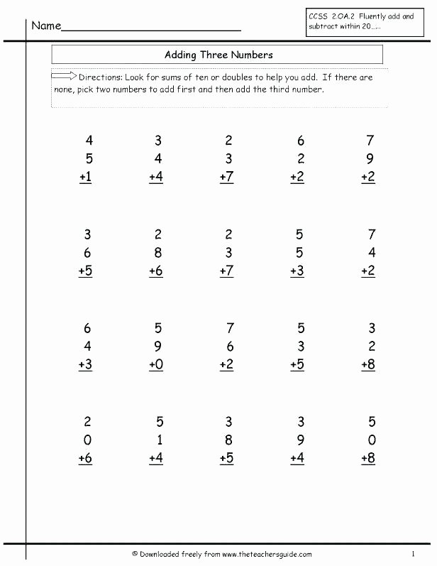 Simple Subtraction Worksheets for Kindergarten Simple Math Addition Worksheets