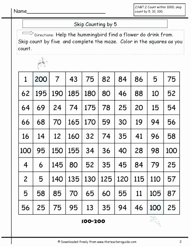 Skip Counting by 6 Worksheets Math Skip Counting Worksheets