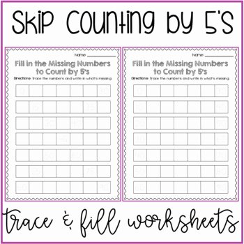 Skip Counting Worksheets 3rd Grade Skip Counting by 5 Worksheets
