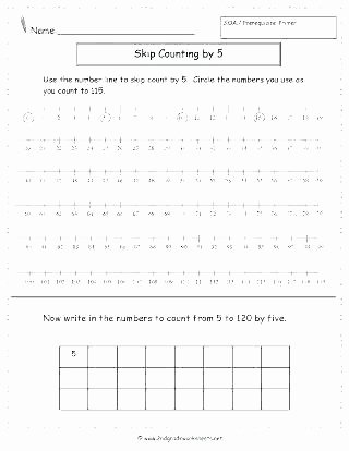 Skip Counting Worksheets First Grade 1st Grade Counting Worksheets