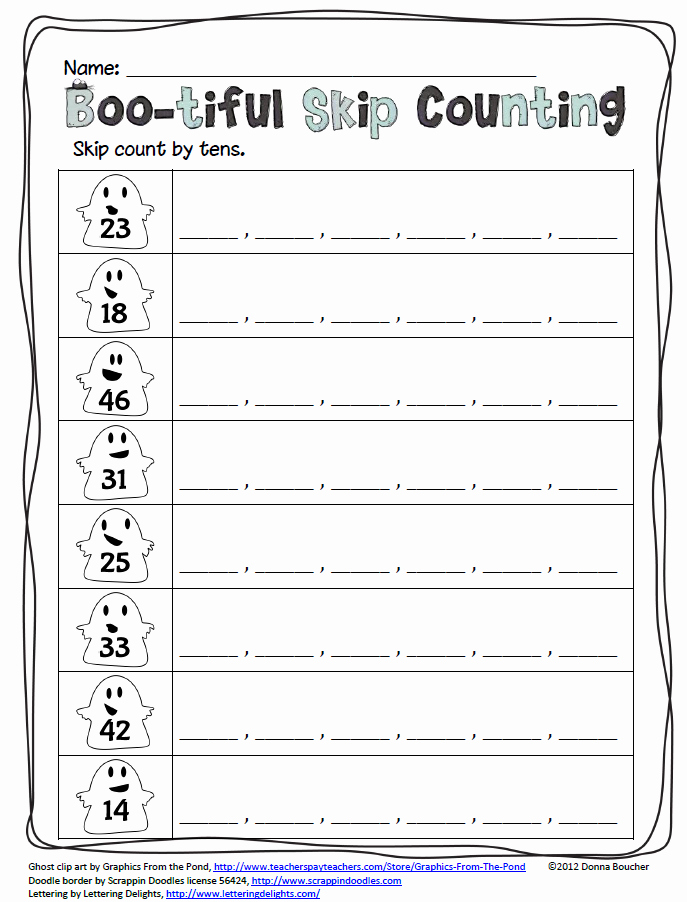 Skip Counting Worksheets First Grade Skip Counting Worksheets Backwards