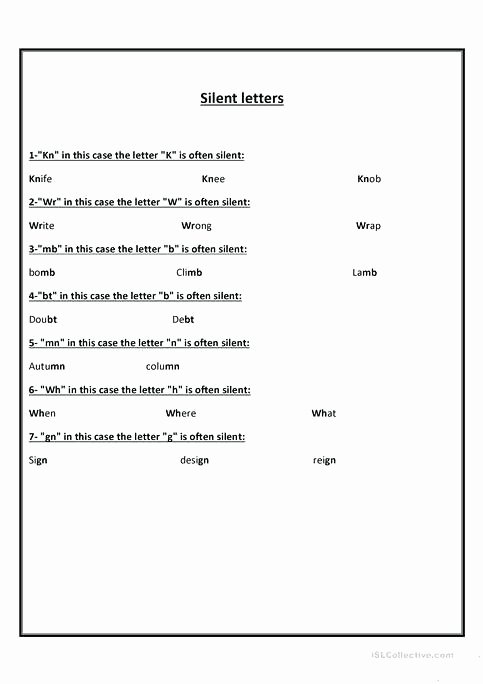 Sneaky E Worksheets Silent Letters Worksheet Year 5 New Phonics Worksheets Page