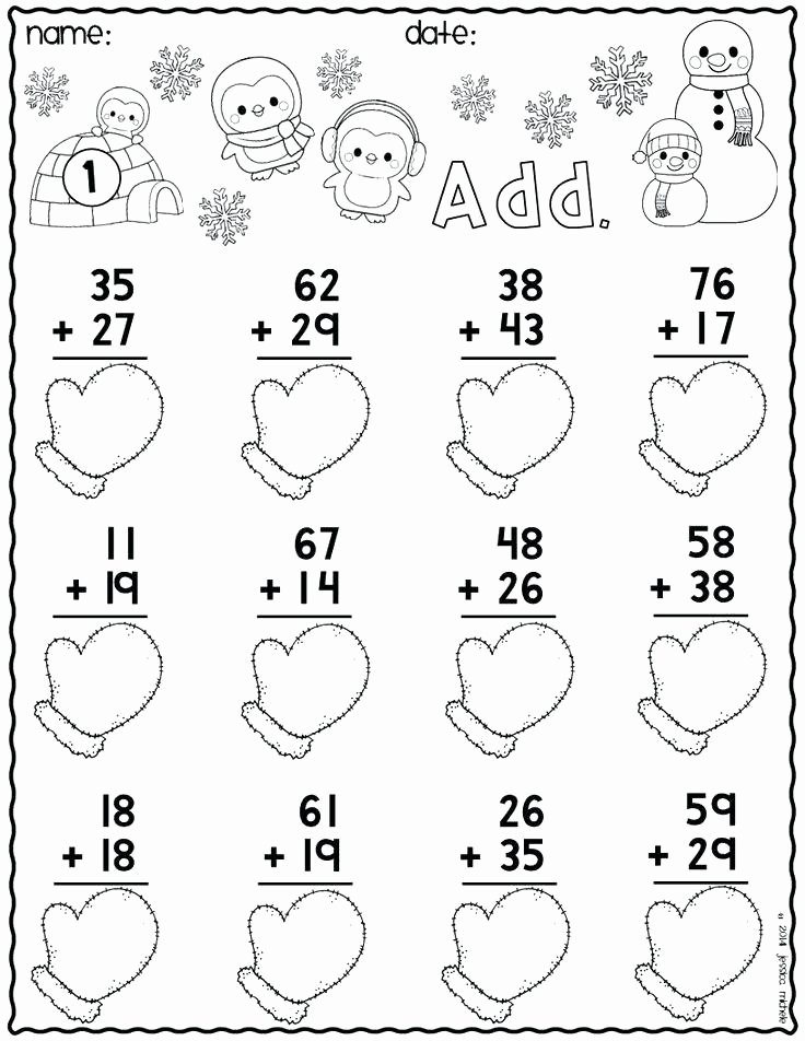Snowman Math Worksheets Awesome Kindergarten Worksheets Math Literacy Winter and No Prep