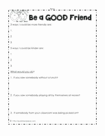Social Skills Making Friends Worksheets Best Of Friendship Worksheets A Better Friend Free for 5th Grade