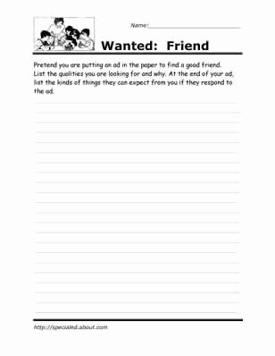 Social Skills Making Friends Worksheets Lovely Printable Worksheets for Kids to Help Build their social
