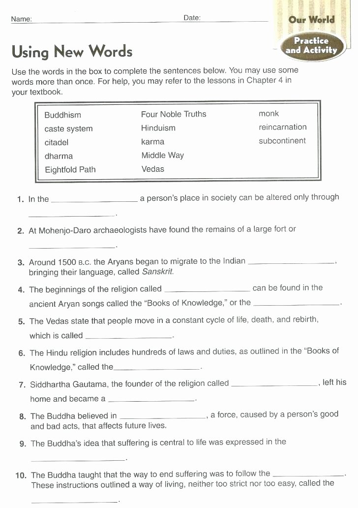 Social Studies Worksheets 8th Grade social Stu S Worksheets Middle School