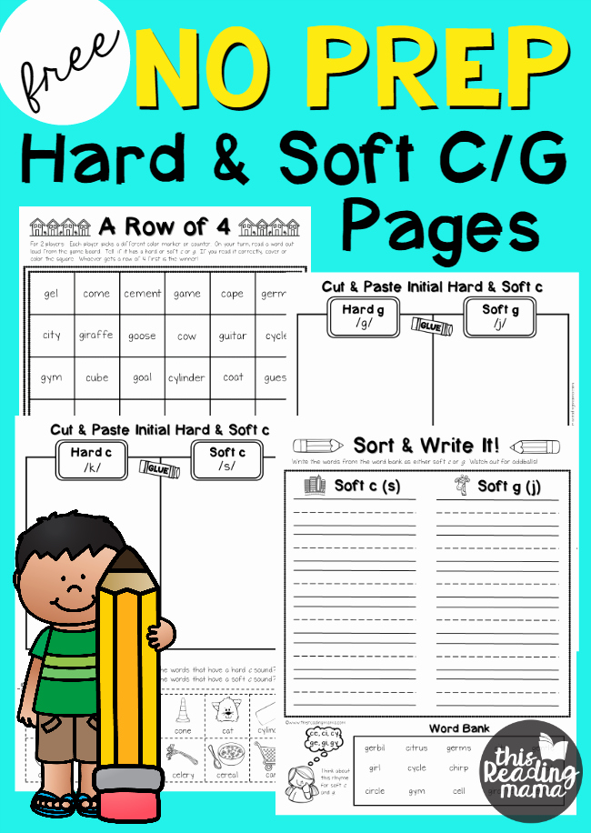 Soft C Words Worksheets More Phonics and Spelling Printables This Reading Mama
