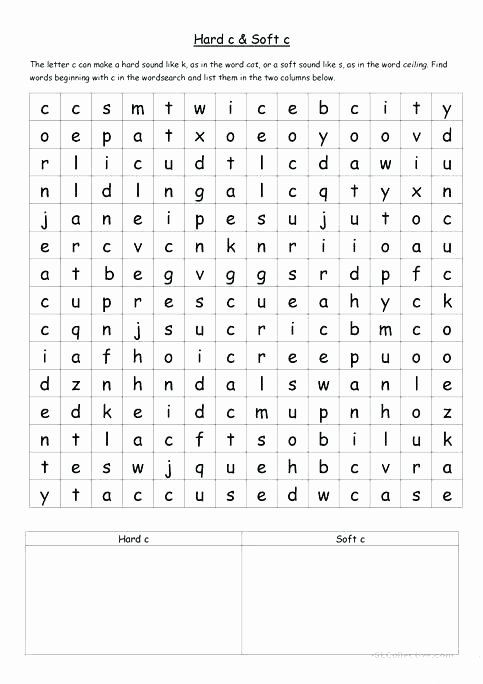 Soft C Words Worksheets Sneaky Silent Letters Freebie Phonics Teaching First Grade