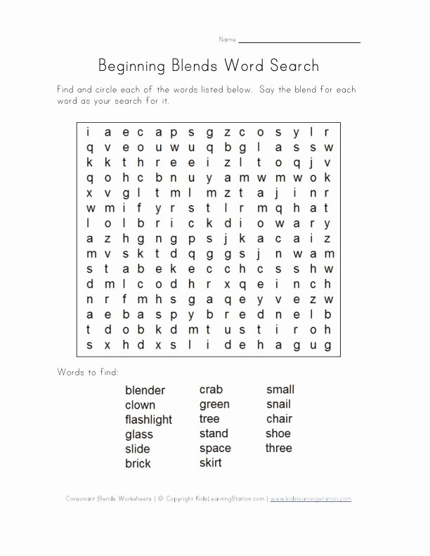 Soft C Worksheets 20 Unique Consonant Blends Worksheets