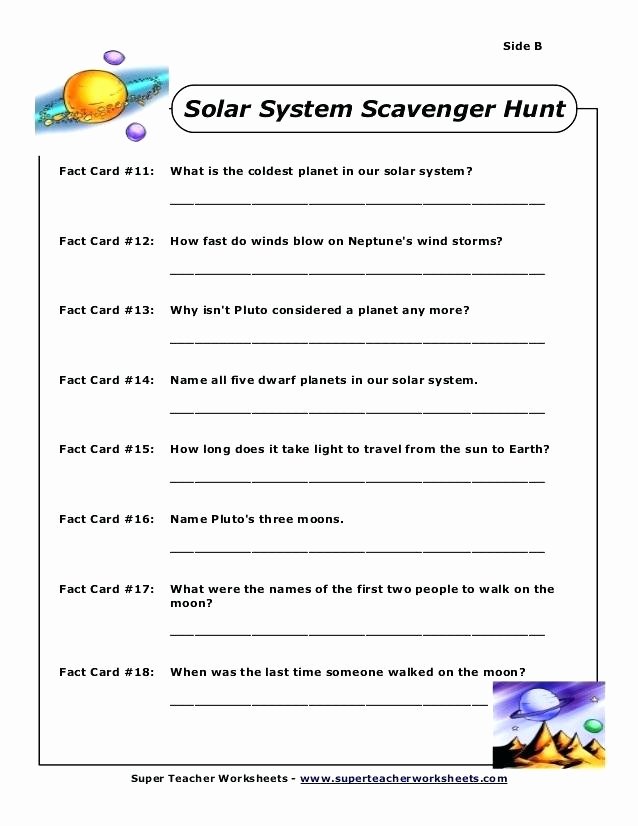 Solar System Worksheets 5th Grade Fresh 6th Grade solar System Worksheets