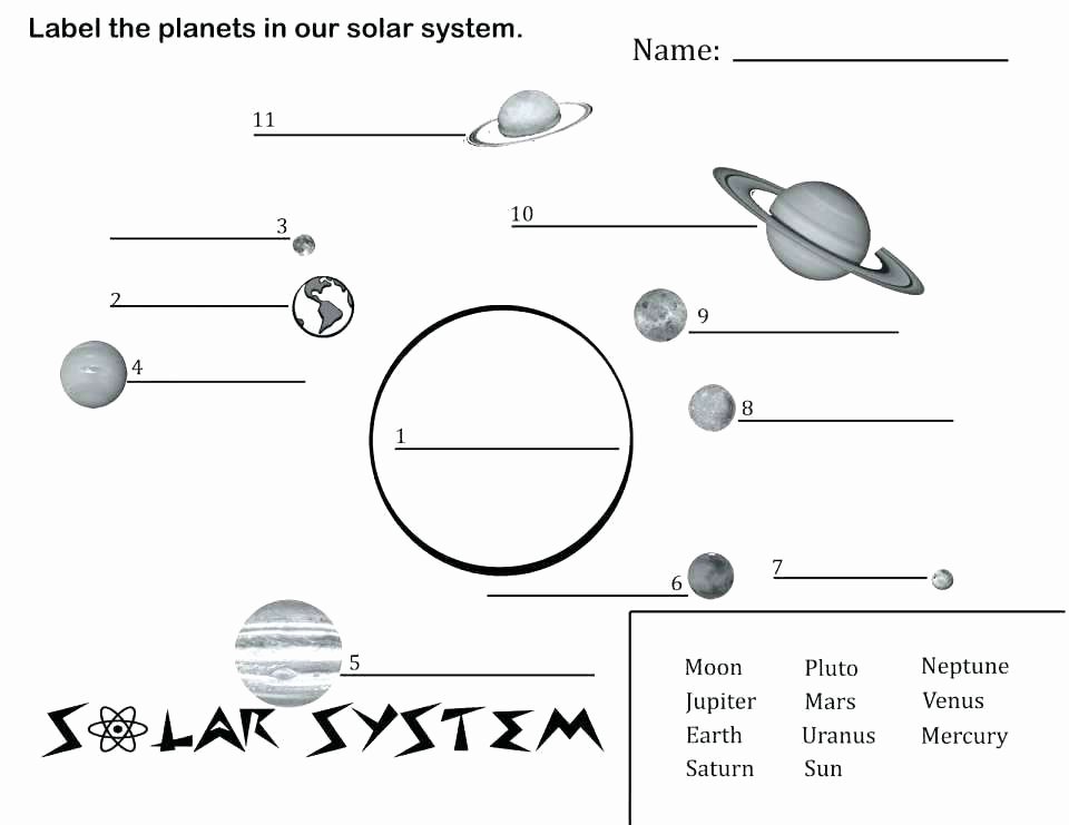 Solar System Worksheets 5th Grade Luxury Printable Worksheets solar System Math for First Grade