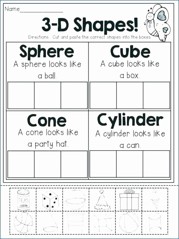 Sorting Shapes Worksheets for Kindergarten Activities for Describing Shapes In Kindergarten Three