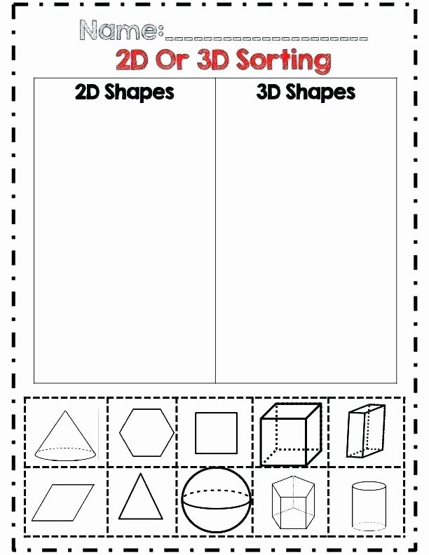 Sorting Shapes Worksheets for Kindergarten Math Worksheet for Kindergarten Shapes – Akasharyans