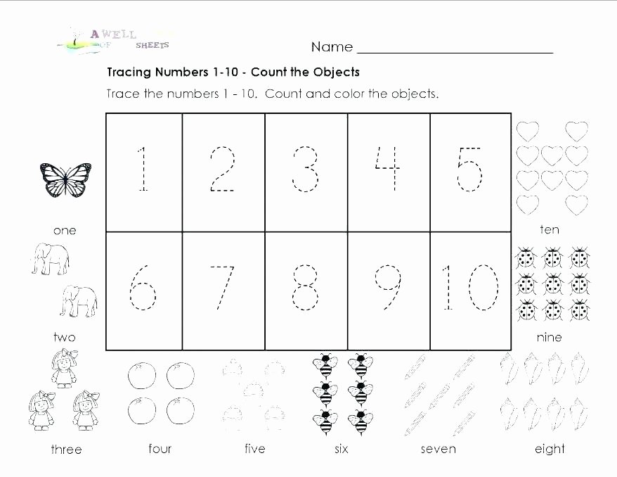 Sorting Worksheets for Kindergarten Shapes and Numbers Worksheets