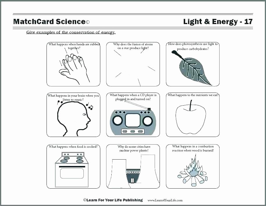 Sound Energy Worksheets 4th Grade Conduction Convection Radiation Worksheet Heat and Light