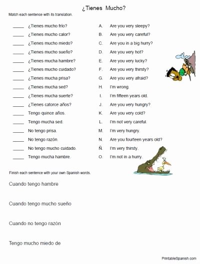Spanish Reflexive Verbs Worksheet Printable Here is A Cute Little Matching and Easy Position