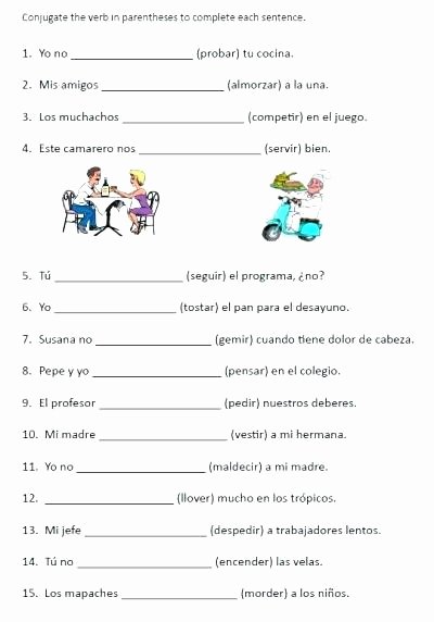 Spanish Reflexive Verbs Worksheet Printable Practice Conjugating Verbs In Video Lesson Free Printable