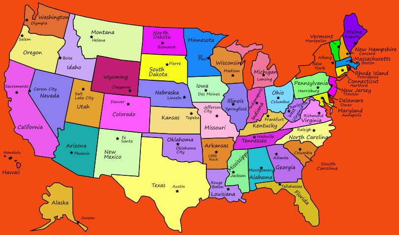 State and Capital Quiz Printable United States Map with Capitals Worksheet – Faithadventures