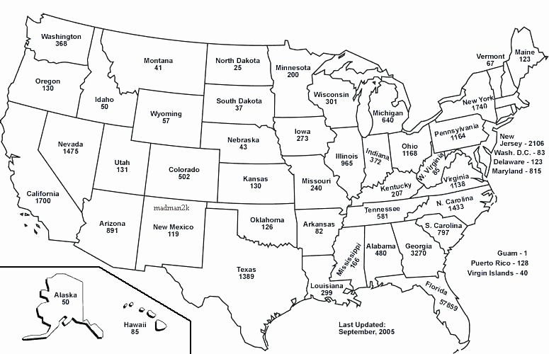 State Capitals Printable Quiz State Map United States – Interack