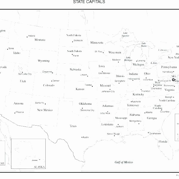 State Capitals Printable Quiz Usa Map with Abbreviations and Capitals – Timberwatch