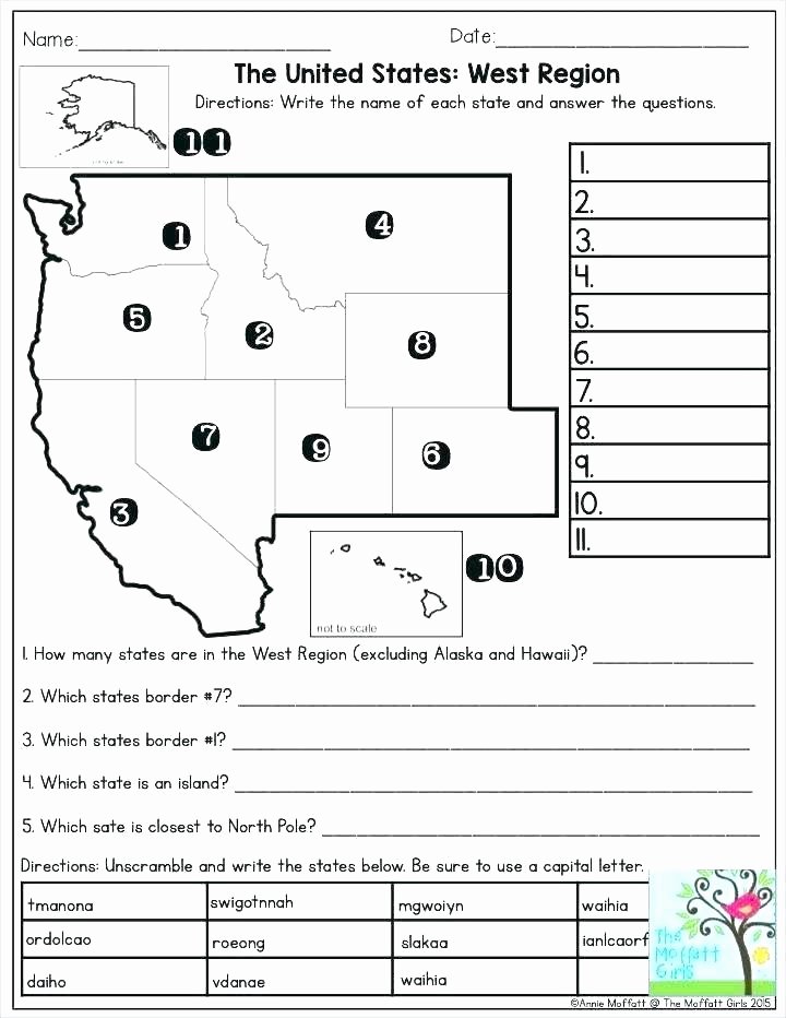 State Capitol Worksheets southern States and Capitals Us Map States and Capitals