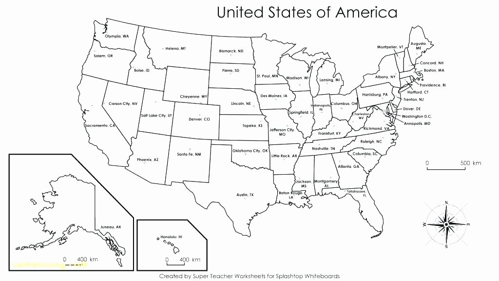 States and Capitals Matching Worksheet Us State Map Printable – Pergoladach