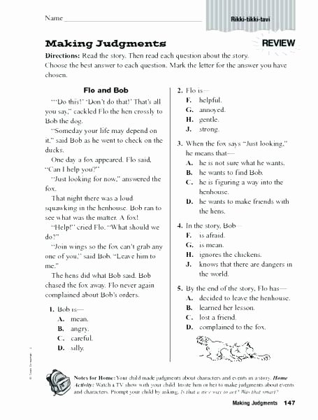 Story Elements Worksheet 5th Grade Free Third Grade Worksheets