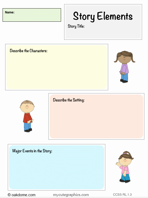 Story Elements Worksheets 2nd Grade Story Elements Worksheets 2nd Grade