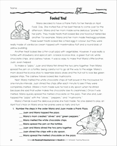 Story Sequencing Worksheets Pdf Sequencing Worksheets for Graders events Grade 4 Sequence