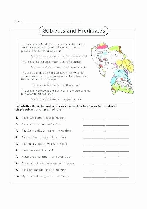 Subject Worksheets 3rd Grade Subject Verb Agreement Worksheets Grade 5 Exercises