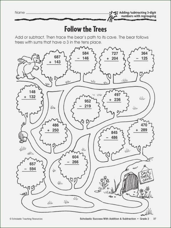 Subtraction with Regrouping Coloring Worksheets Addition Coloring Worksheets