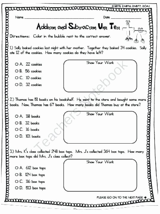 Subtraction Worksheet for 1st Grade First Grade Addition and Subtraction Worksheets