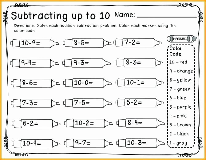 Subtraction Worksheets 1st Grade First Grade Subtraction Worksheets Addition and Subtraction