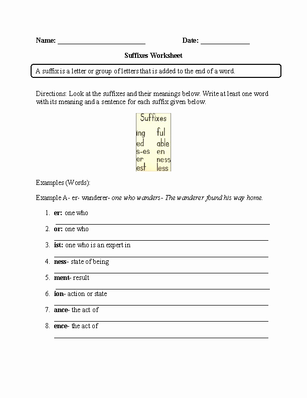 Suffix Ed Worksheets Englishlinx