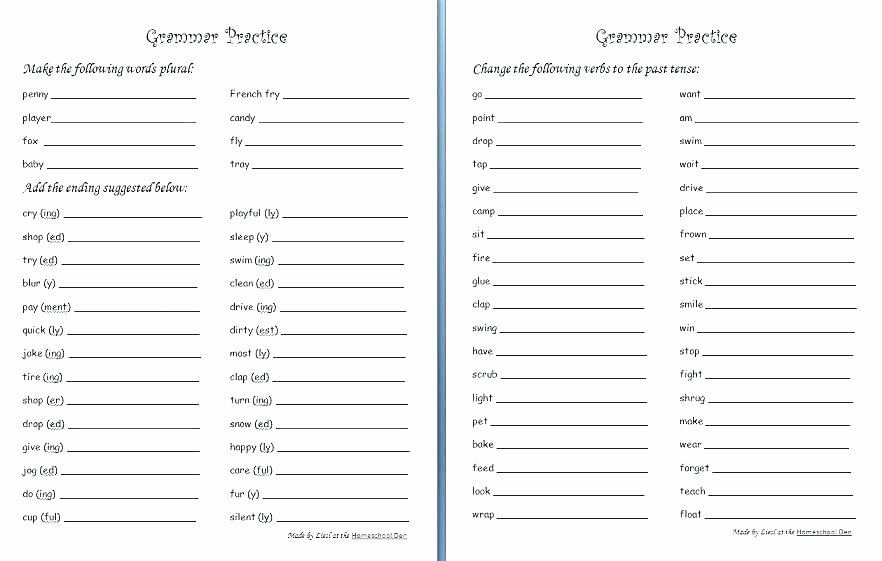 Suffix Ly Worksheet Past Tense Worksheets for Grade 4 Basic Verb and Activities