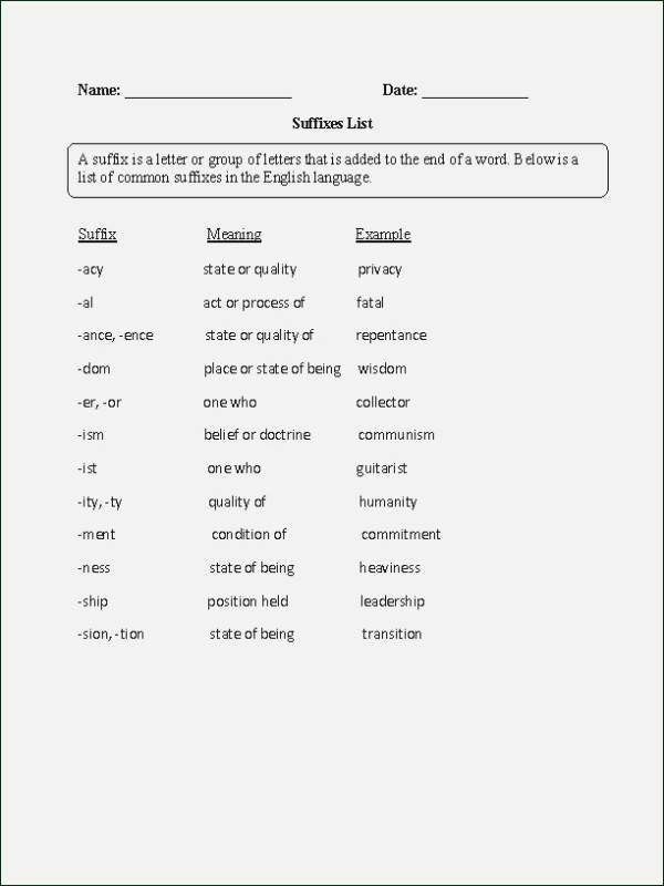 Suffix Ly Worksheets Elegant Suffix Worksheets