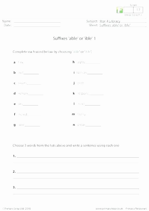 Suffix S Worksheets Related Addi and Subtrac Facts Worksheets for All Related